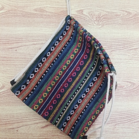 Small Aztec  drawstring bag - Picture 3 of 3